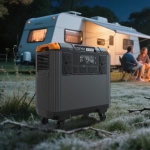 Buy cheap 3000W Portable Power Station with 5376Wh LiFePO4 Battery and 110V/230V Solar Generator for Home Backup product