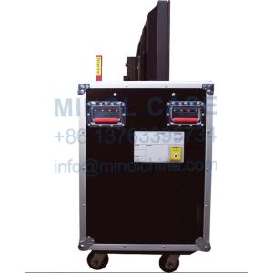LCD Flight Flat Screen LCD TV Road Case With Wheels