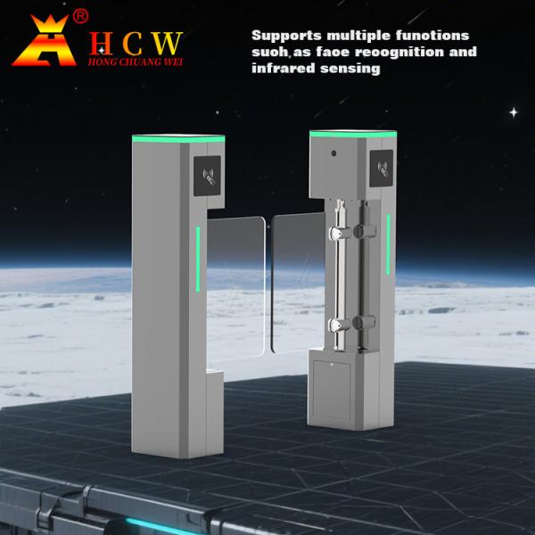 Buy cheap HCW Barrier Turnstile Gate with 600-1000mm Channel Width 30W DC Brushless Motor and 20-40 People/Minute Throughput for Pedestrian Management from wholesalers