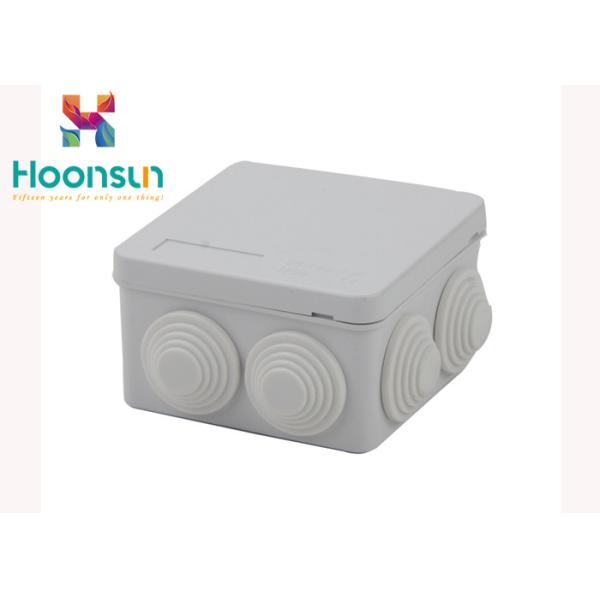 Quality Light Grey 85 * 85 * 50 Size Armoured Cable Junction Box Waterproof Protection for sale