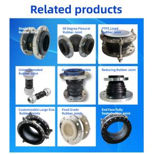 Buy cheap Acid and Alkali Corrosion Resistant Rubber Expansion Joints with Guide Tube DN25-DN3000 from wholesalers