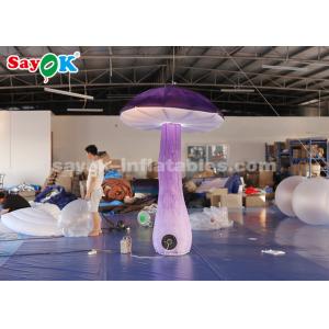 Buy cheap Amazing 2.5m  Inflatable Lighting Decoration Hanging Mushroom With Blower from wholesalers