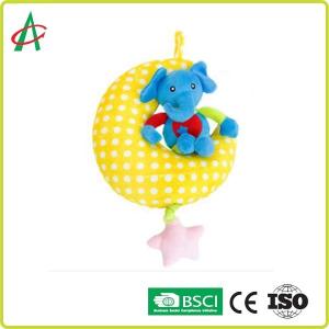EN71 No Irritation Hanging Moon And Star Baby Plush Toys