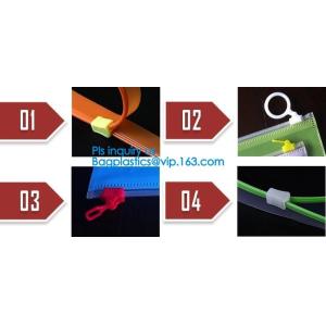 EVA Zipper Slider, PVC Slider Zipper, TPU Zipper Seal, PP Seal Seal, Bag