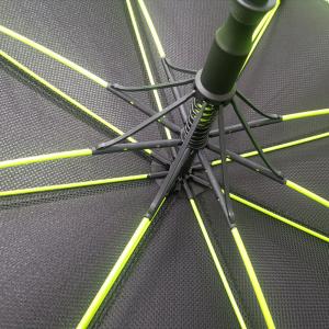 Large Colored Fiberglass Double Canopy Umbrella Inside With Black Net And Rubber
