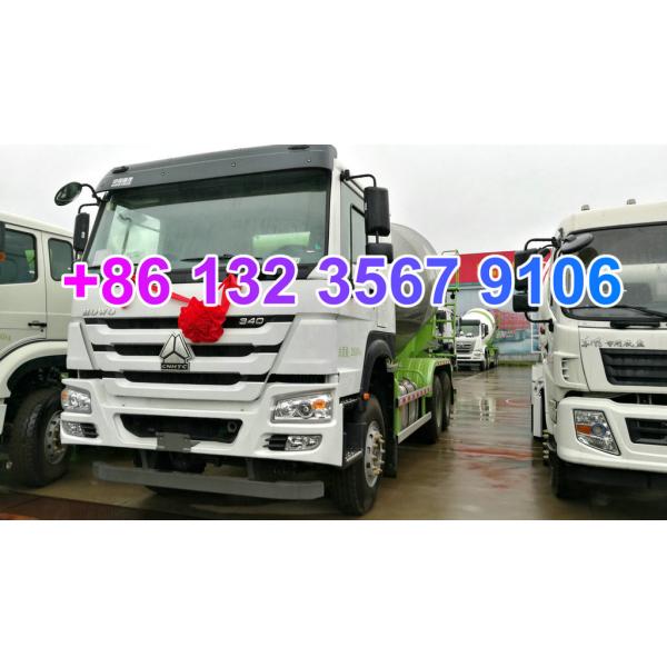 Buy cheap 8CBM 9CBM 10 CBM HOWO Chassis 6x4 HJS5256GJBHA Cement Mixer Truck For Ghana from wholesalers