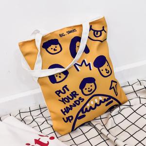 Buy cheap Korean version of cartoon character printing ladies small square shoulder bag messenger bag from wholesalers