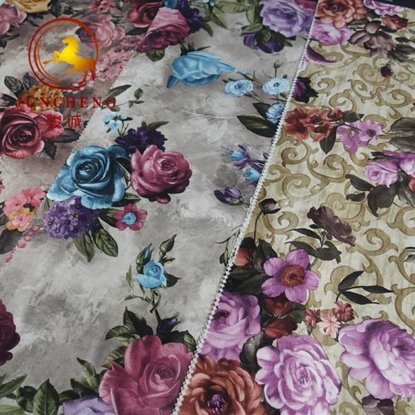 Buy cheap China factory digital print flower design Holland velvet fabric for upholstery and furniture from wholesalers