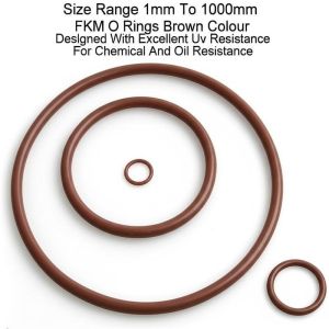 Buy cheap Size Range 1mm To 1000mm FKM O Rings Brown Colour Designed With Excellent Uv Resistance For Chemical And Oil Resistance from wholesalers
