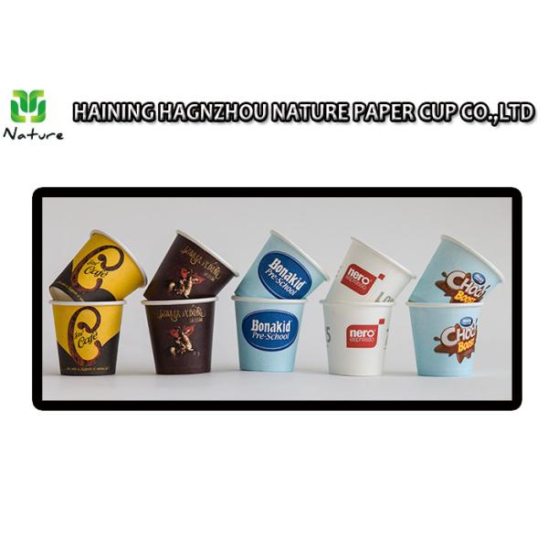 Quality PE Coating Insulated Single Wall Paper Cups Colorful Appearance For Party for sale