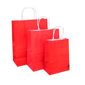 Buy cheap Disposable Paper Bags With Handles With Embossing Varnishing Printing Handling from wholesalers