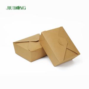 Buy cheap Jiurong Folding Biodegradable Disposable Paper Containers With Lids from wholesalers