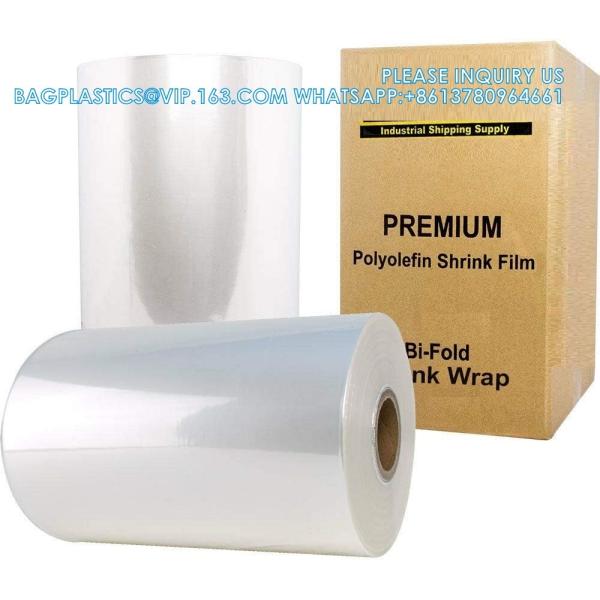 8" 75 Gauge Polyolefin Shrink Film Heat Wrap POF Centerfold 3500' Feet Heat Wrap