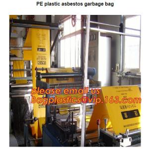 Buy cheap Yellow Asbestos Disposal Removal and Burial Bags, manufacturer supply Customize yellow color plastic Bag for packing asb from wholesalers