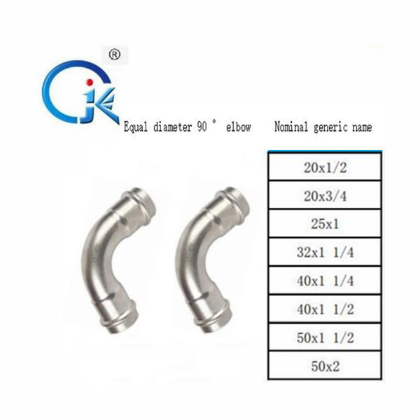 Quality Nickel White Inox Press Fittings OEM Accept 2 Years Warranty for sale