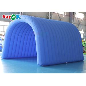 Navy Blue Custom Inflatable Tunnel 5x5x3mH Inflatable Football Entrance