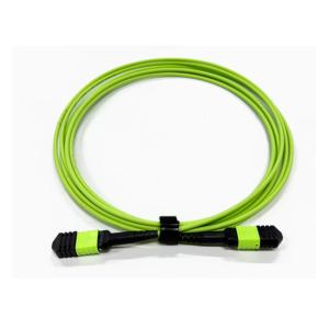 High Density 12 Cores Multimode OM5 100G Fiber Optic MPO To MPO Cable Type B For