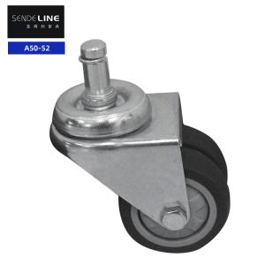 Card Test Insert Caster Wheel For Office Chair And Medical Cart TPR Soft