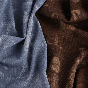 Buy cheap Washed Denim PU Leather Eco Friendly Embossed Lightweight Faux Leather product