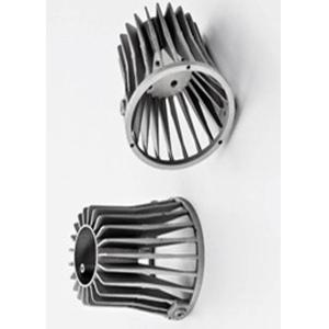 LED Heatsink Aluminum Led Housing Zinc Alloy Sand Blasting Finish