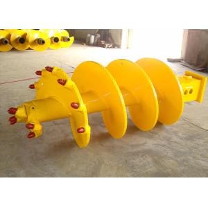Buy cheap Single Screw 1250mm Height Rock Auger With 12pcs Teeth from wholesalers