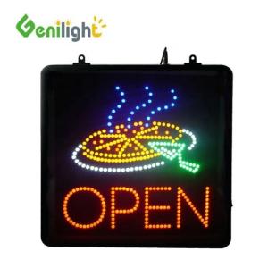 Customized RGB 56*33cm Pizza Open Animated LED Sign for B2B Requirements by