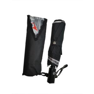 Buy cheap Black Three Folding Self Opening And Closing Umbrellas Black Lace And Nice Printing from wholesalers