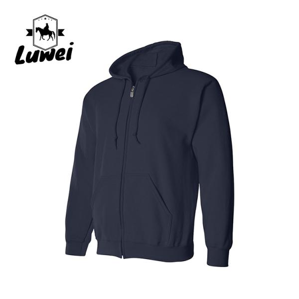 Oversized Bluzy Blank Zip 50%Polyester 50% Cotton Embroidered Slim Fit Moletons Thin Washed String Hoodies Sweatshirts