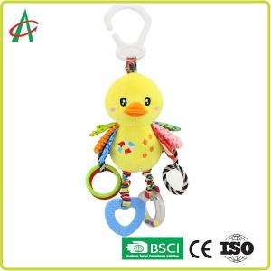 Buy cheap Yellow Duck Baby Plush Rattle 8x25cm For Girls And Boys product