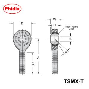 Buy cheap TSMX-T/TSFX-T PTFE-Lined Heavy-Duty Rod Ends – Precision Motion Control for High-Load Applications from wholesalers