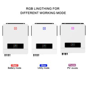 Buy cheap Customizable Hybrid Solar Inverter With Mppt Charge Controller 5500W 48V 100A Mppt Solar Controller Pure Sine Wave All In One from wholesalers