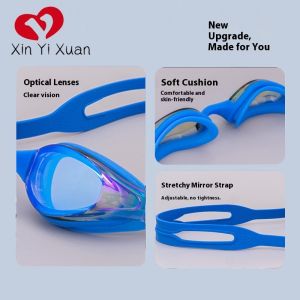 Buy cheap Silicone Material Adult Swimming Goggles with UV Protection and Anti-Fog Adjustable Strap Silicone Material PC Lens from wholesalers