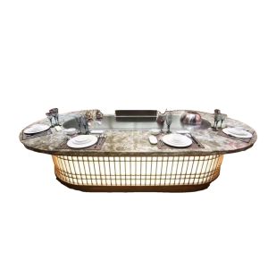 Buy cheap Commercial Teppanyaki Grill Table with Beef Mutton Chicken Cooking Capabilities from wholesalers