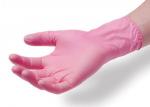 Buy cheap Pink Transparent PVC Disposable Hand Gloves Latex Free Disposable Vinyl Gloves from wholesalers