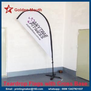 Buy cheap Freestanding Teardrop Banner Flags with Spike Base from wholesalers