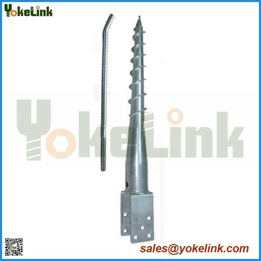 Quality Carbon steel Ground Screw Anchor For Fence for sale