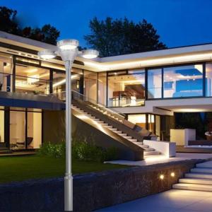 SMD3528 Solar Powered Garden Lights Lamp With Monocrystalline Silicon Panel