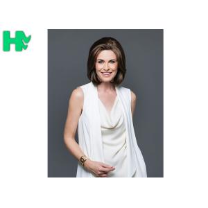 Buy cheap Tanlge Free Synthetic Bob Lace Wigs / Classic Cap Wig Spring Curls from wholesalers