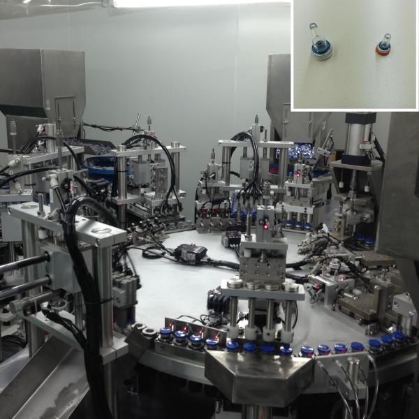 Turntable Type Automated Assembly Machine For Aluminum Lance Cap For Infusion