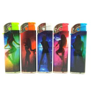 Dy-1702 Plastic Cigarette Lighter with Customized Design and 8.1*2.48*0.9CM Size