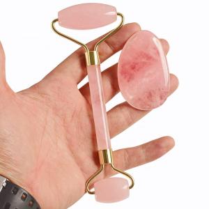 Buy cheap 100% Natural Rose Jade Roller And Gua Sha from wholesalers
