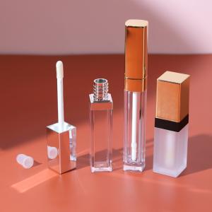 Buy cheap SGS Disc Cap PETG Empty 10ml Lip Gloss Containers With Brush from wholesalers