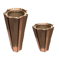 Support custom metallic irregular flower pot planters