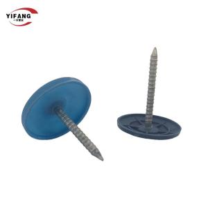 Buy cheap High Carbon Steel Plastic Cap Nails / Felt Roofing Nails With Plastic Washers from wholesalers
