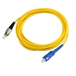 Buy cheap SC / UPC to FC / UPC G652D LSZH Jacket Fiber Optic Cable , Single-mode Simplex from wholesalers