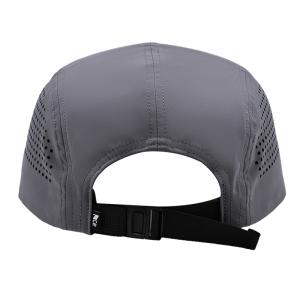 Buy cheap Lightweight Nylon 5 Panel Camper Hat Waterproof Running Black Running Mesh Cap With Adjustable Strap from wholesalers
