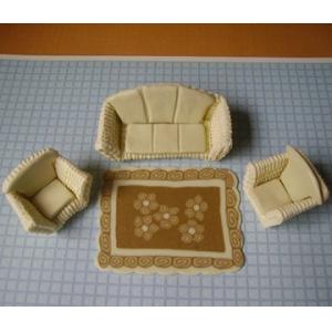 ceramic craft sofa---model scale sofa, architectural model materials,model