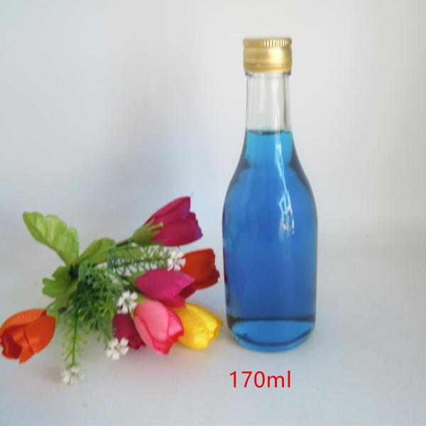 Quality 6oz glass bottle for juice / soda water / aerated water in 170 ml for sale