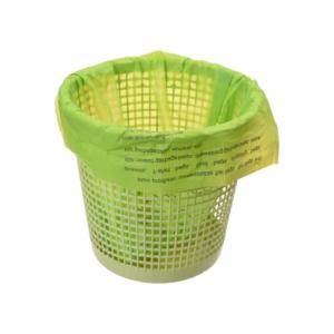 Green White Biodegradable Plastic Bags Transparent Thickness Custom Compostable