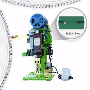 Buy cheap Semi Auto Nylon Zipper Bottom Stop Machine with 1.5–3.0 kW Motor Power 4000pcs/18cm/H Output and 500 Hours Maintenance Cycle from wholesalers